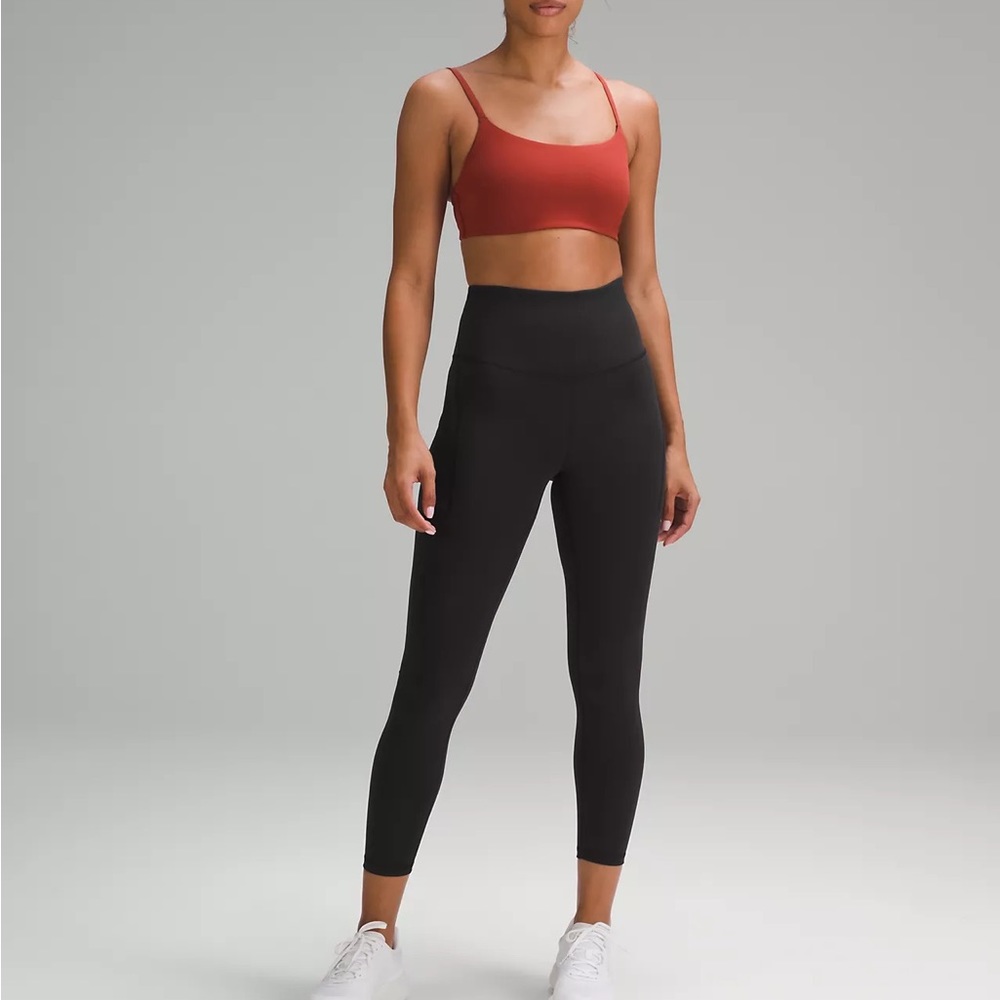 Lululemon The right place right with Pockets 25" fair condition.